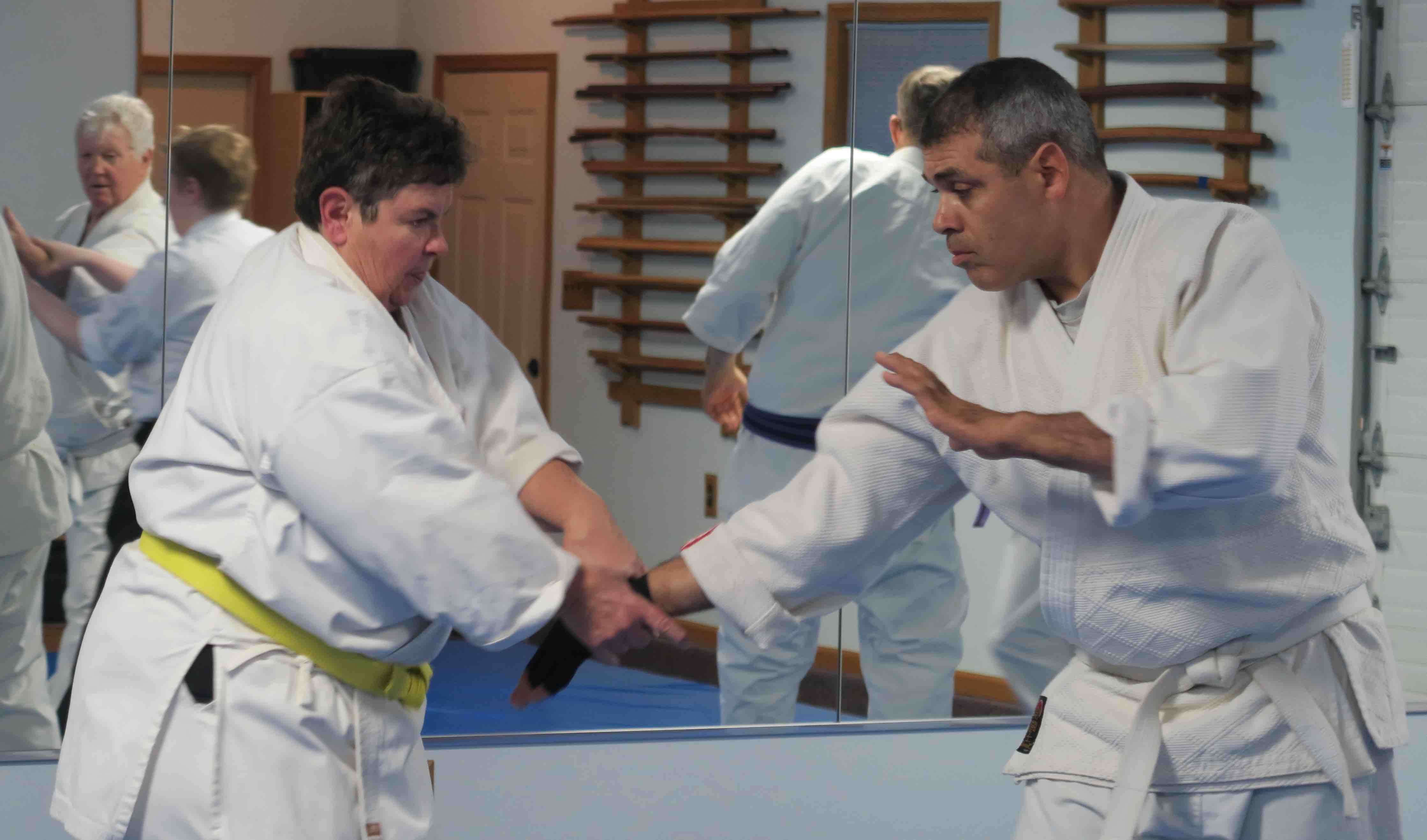 Aikidoka training at Prairie Aikikai