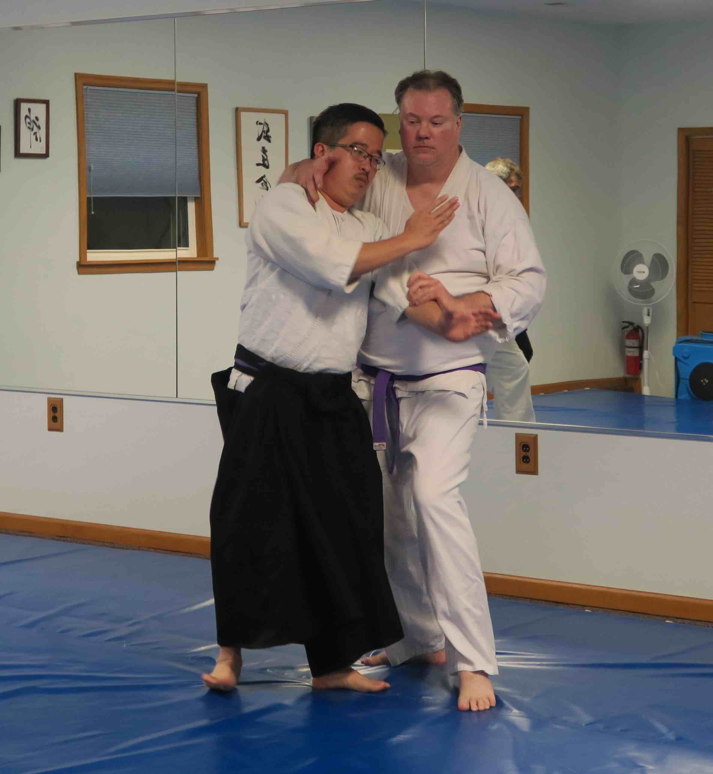 Students practicing at Prairie Aikikai