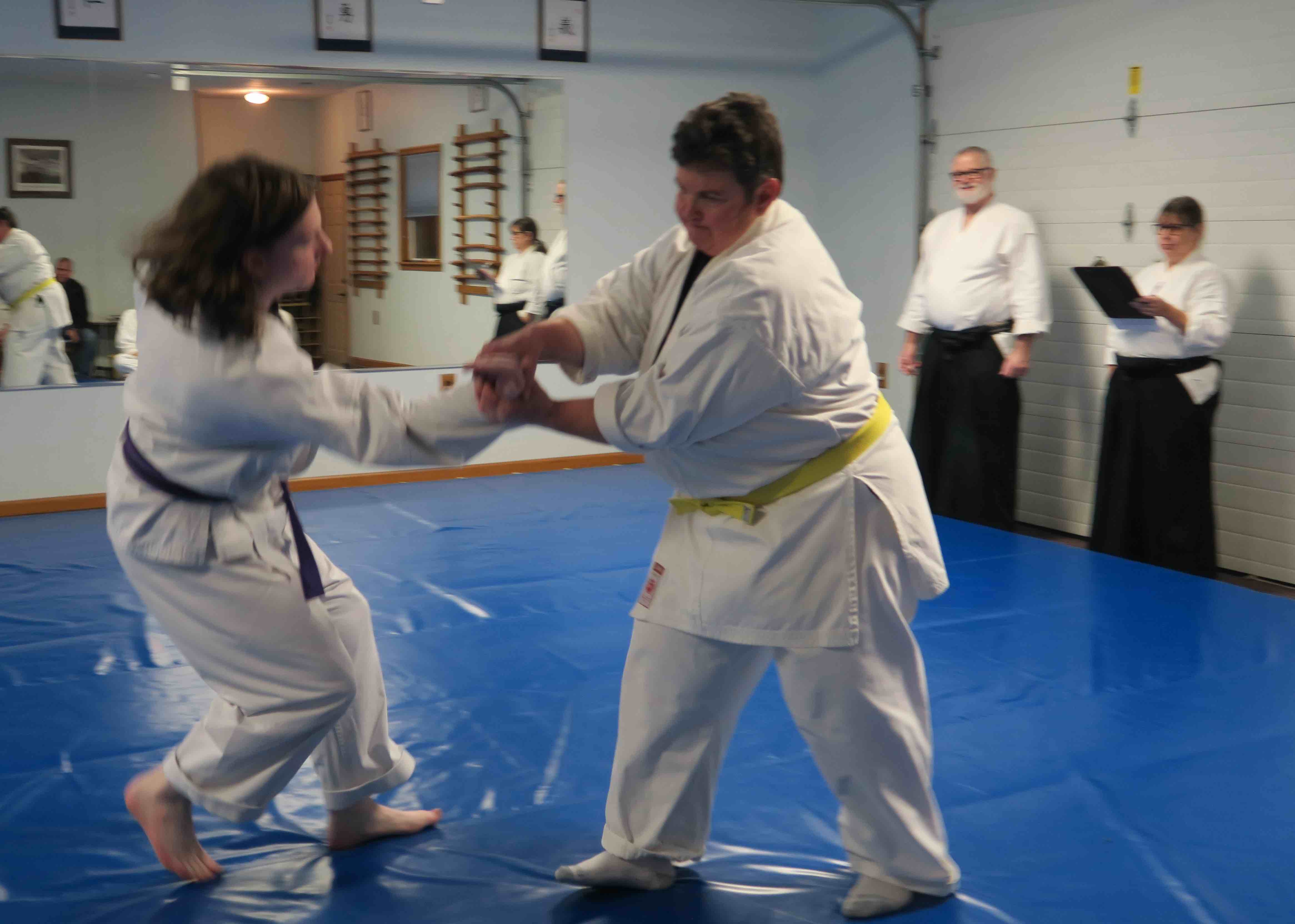 Students practicing at Prairie Aikikai