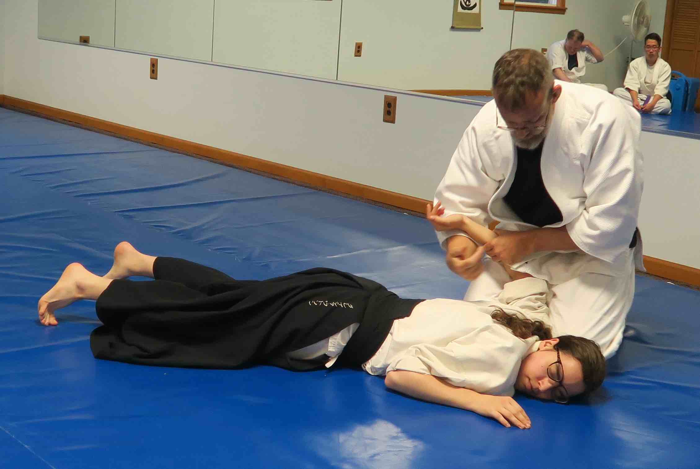 Students practicing at Prairie Aikikai