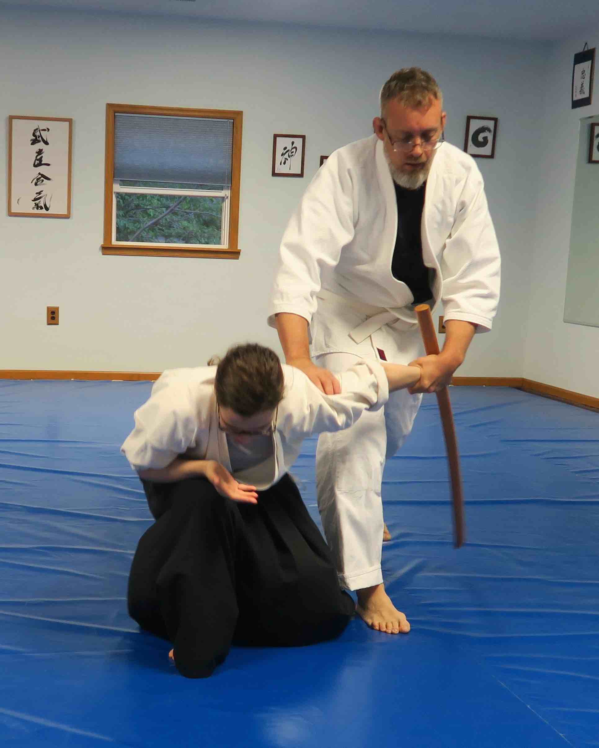 Students practicing at Prairie Aikikai
