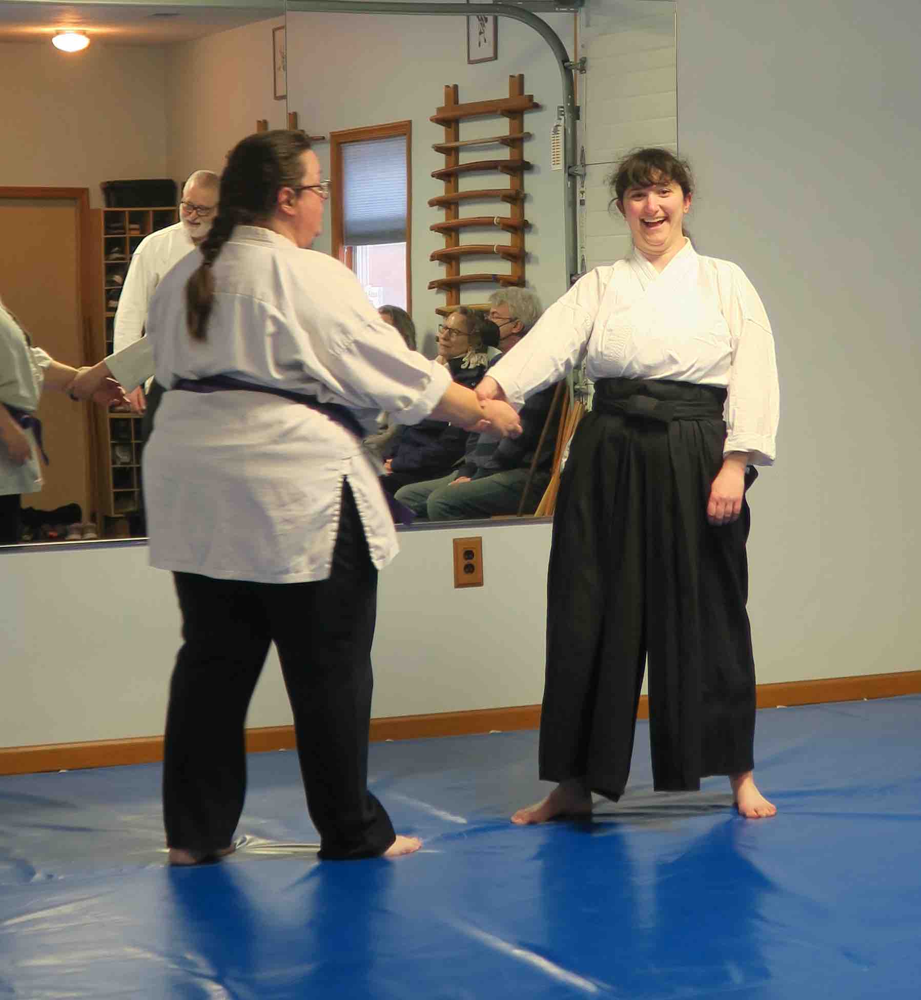 Students practicing at Prairie Aikikai