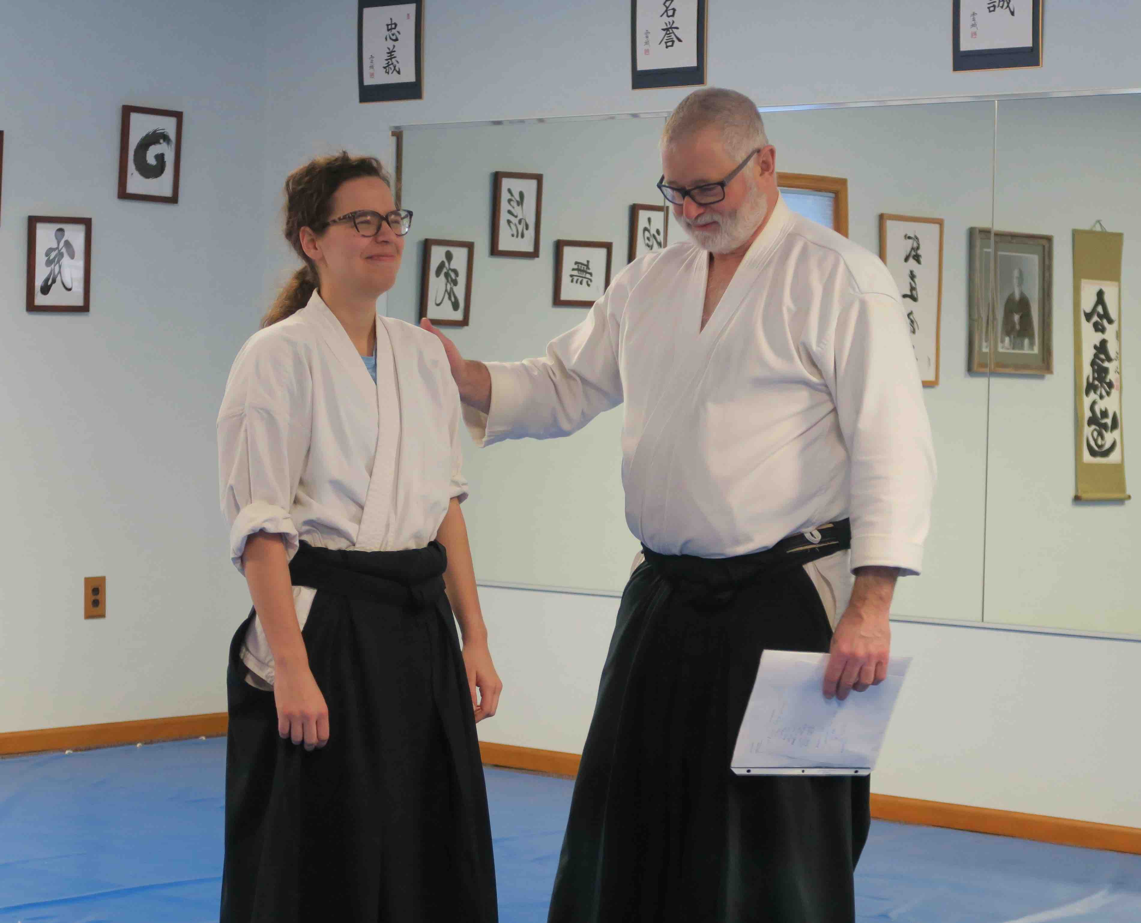 Students practicing at Prairie Aikikai