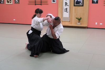 Students practicing at Prairie Aikikai