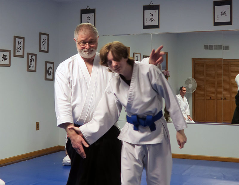 Students practicing at Prairie Aikikai
