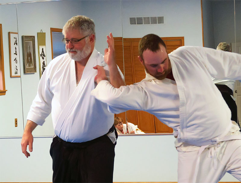 Students practicing at Prairie Aikikai