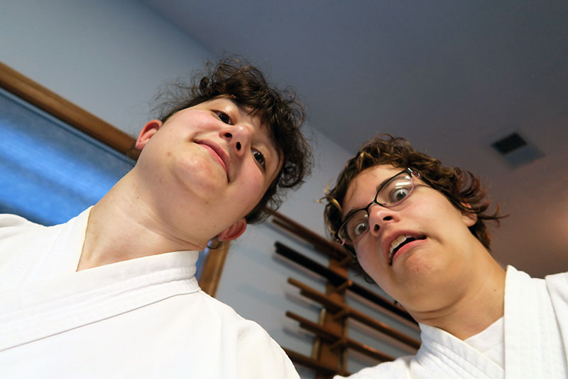 Students practicing at Prairie Aikikai