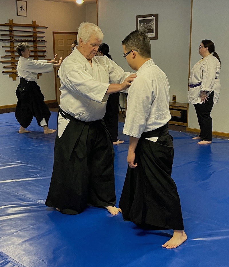 Students practicing at Prairie Aikikai
