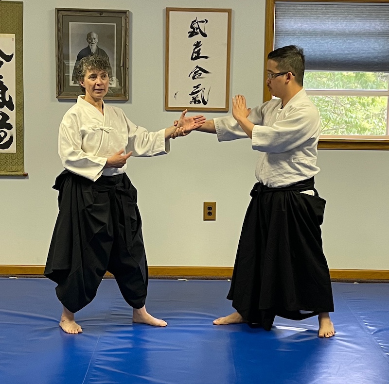 Students practicing at Prairie Aikikai